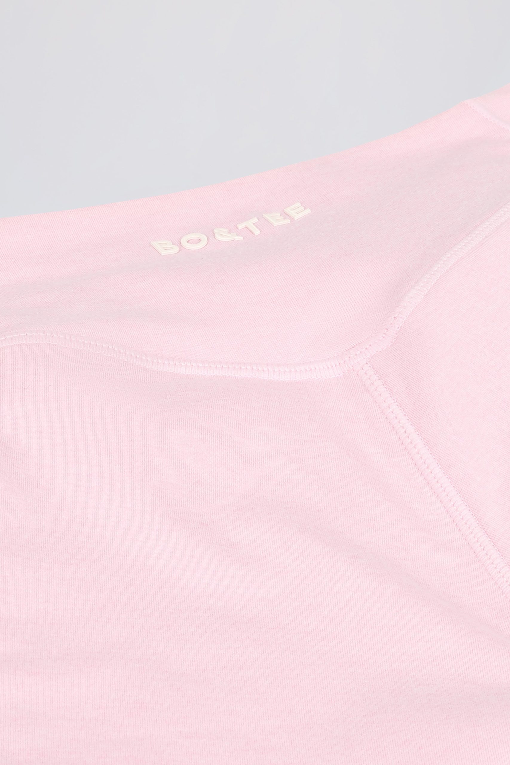 Ruched Mini Shorts in Pale Pink Marl - Image 8