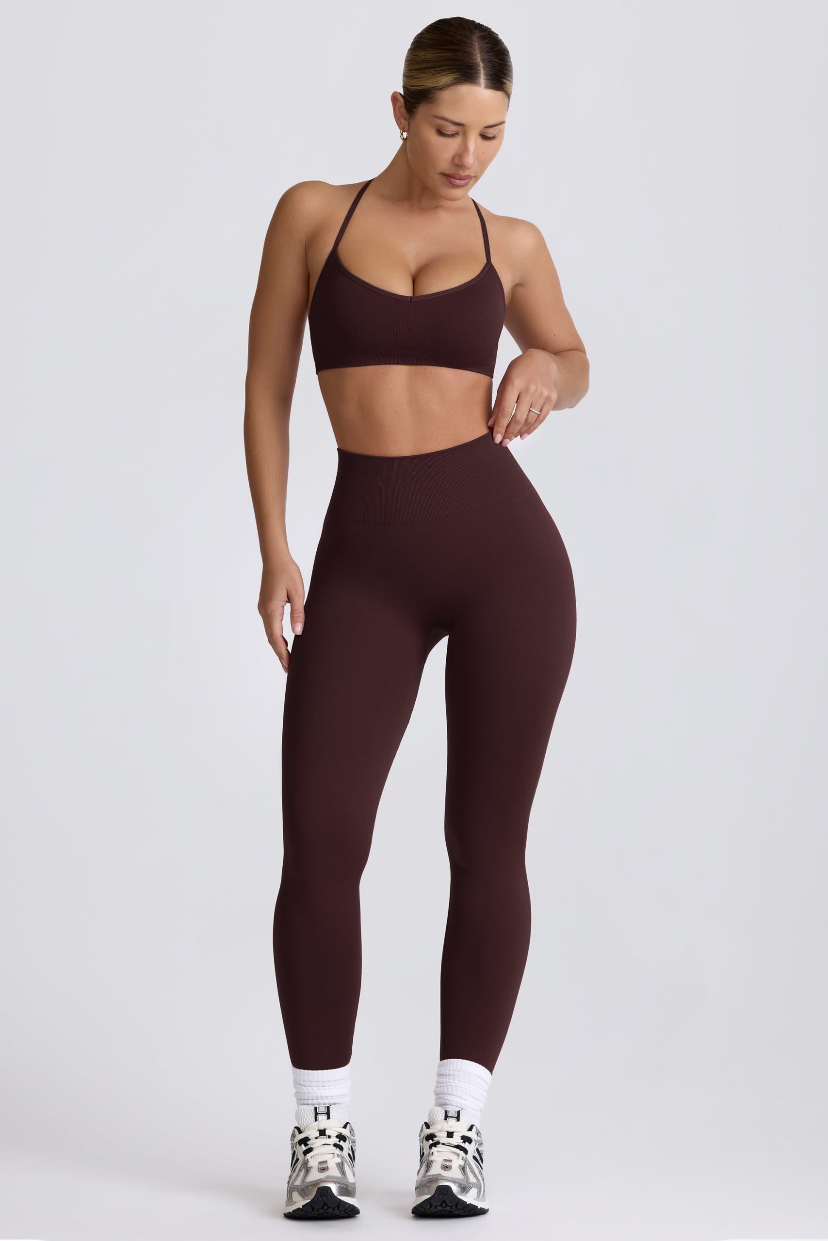 Super Sculpt Seamless Leggings in Chocolate - Image 9