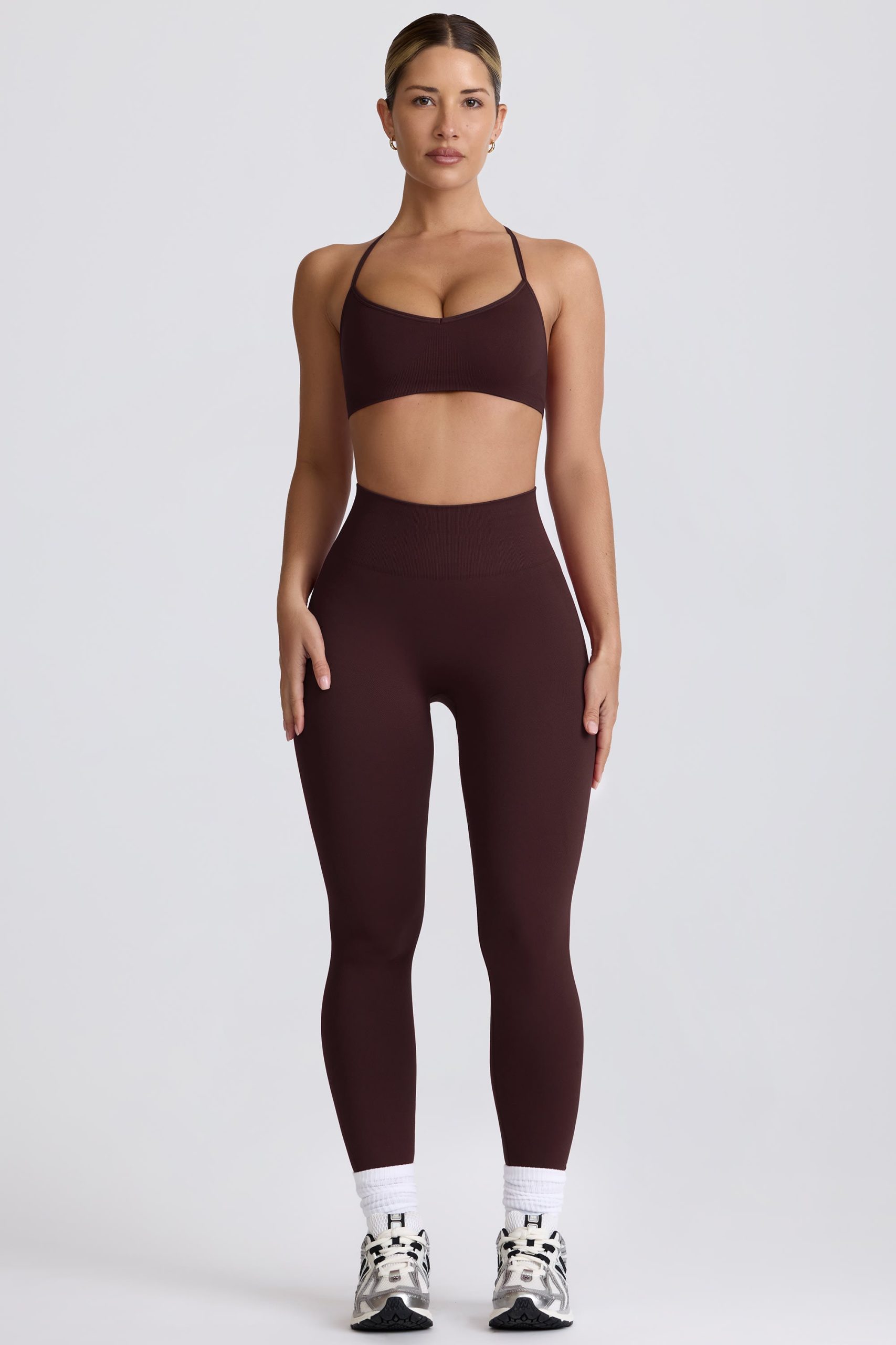 Super Sculpt Seamless Leggings in Chocolate - Image 6