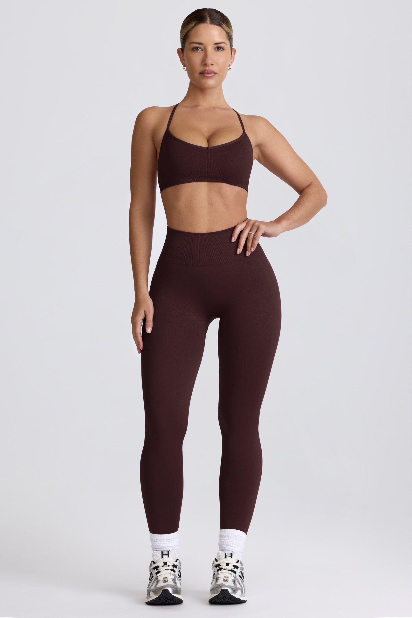 Super Sculpt Seamless Leggings in Chocolate - Image 8