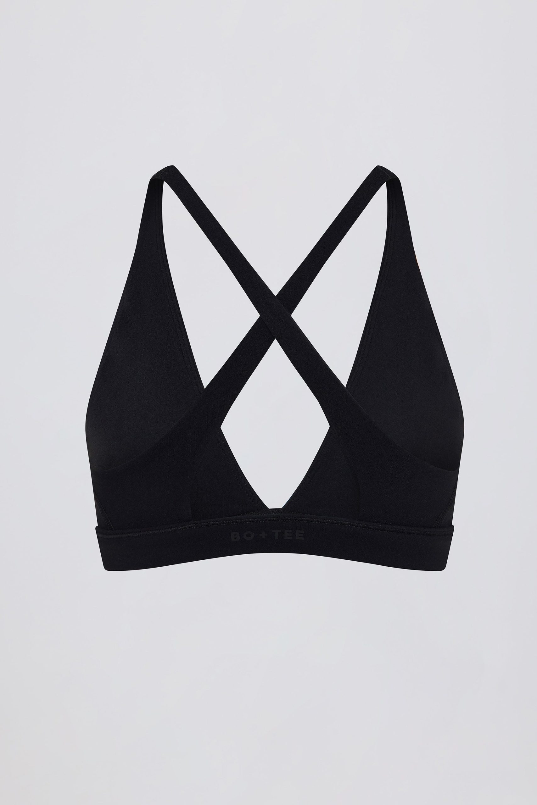 Soft Active Cross-Back Sports Bra in Black - Image 5