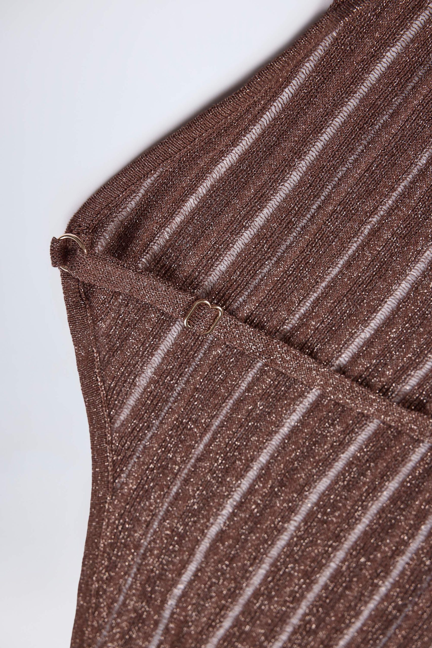 Backless Halterneck Maxi Dress in Bronze - Image 6